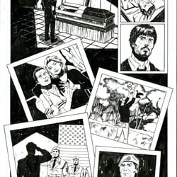 Seite 02 von einem Comic Pitch, Zeichnung und Tusche Sedat Oezgen