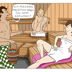 Saunaknigge für die Emser Therme für respektvolles Miteinander in der Sauna