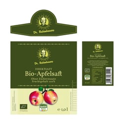 Etiketten Dr. Rubenbauers Bio-Apfelsaft