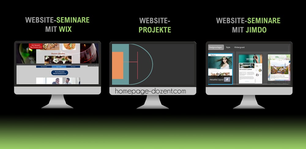 Das Leistungsangebot des Homepage-Dozenten