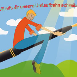 er denkt beim Breakdance an sie