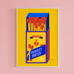 The Perfect Match // Vektorillustration // Postermotiv
