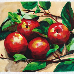 Apfel (Aquarell) A3