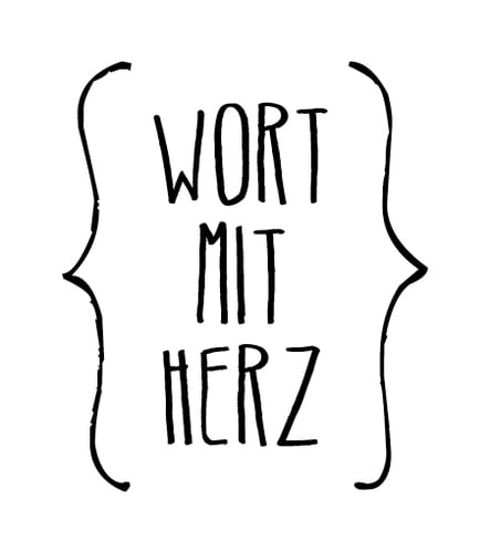 Wort mit Herz