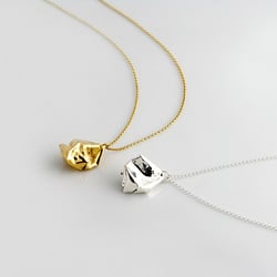 CRUMPLE 18 KARAT GOLD + FEINSILBER 999