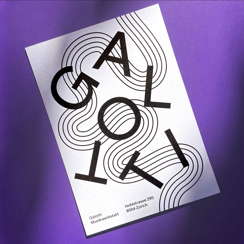 Galotti Branding Flyer Janine Wiget Katrin von Niederhäusern