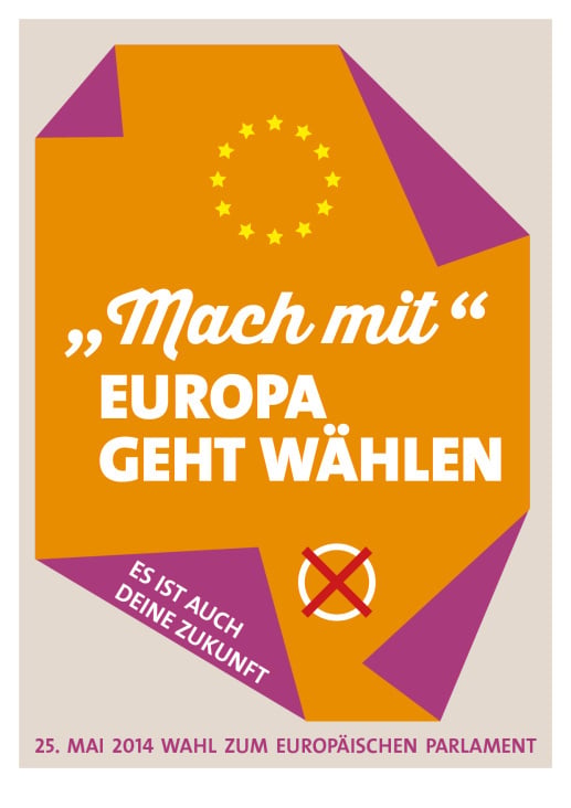 Sonderpreis Kategorie Logo, Wettbewerb „Mach mit! Europa geht wählen.“ Staatsministerium Baden Württemberg