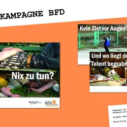 Plakatkampagne für den Bundesfreiwilligendienst
