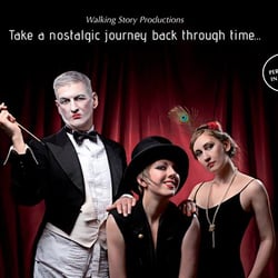 Photo and poster for a Cabaret Show