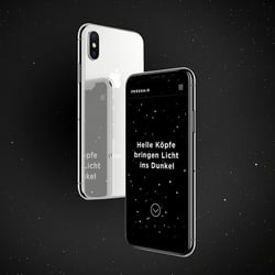 Mobile Ansicht der interaktiven Microsite