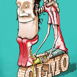 Karte für das Modegeschäft Olmo