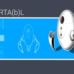 Conceptart für einen futuristischen, portablen Beamer