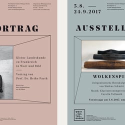 Corporate Design – Plakatserie zu laufenden Veranstaltungen