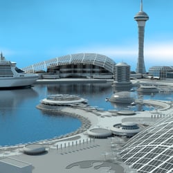 Visualsierung Environment Touristikhafen