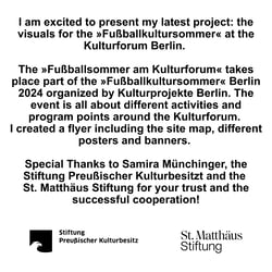 Fußballkultursommer am Kulturforum Berlin