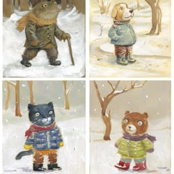 Tiere im Schnee