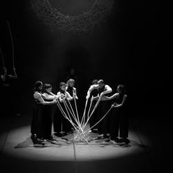 Tänzerinnen und Tänzer des Balletts Halle