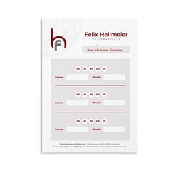 Terminblock Heilpraktiker Felix Hellmeier