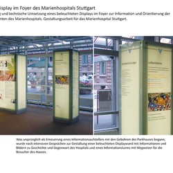 Raumdisplay Marienhospital Stuttgart