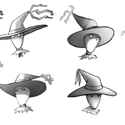 Vogelscheuche Gesichtsausdrücke