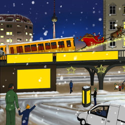 Illustration für einen Weihnachtskalender 2016 im Auftrag von Die Draussenwerber