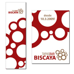 banner and flyer for „biscaya tapas bar“ /vienna