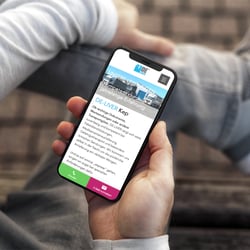 mobile Webvariante mit Zusatzfunktionen
