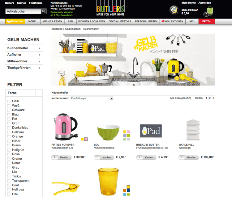 Gelb machen