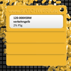 Masterbatch: CGI-Farbnachstellung Verkehrsgelb