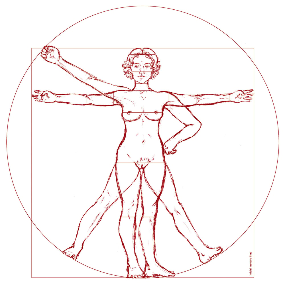 Vitruvianische Frau – vitruvian woman
