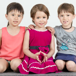 Familienfotos in Kindergarten