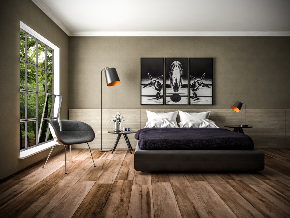 Innenraumvisualisierung: Fotorealistische Visualisierung einer Schlafzimmerszene