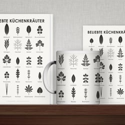 Schautafel Beliebte Küchenkräuter