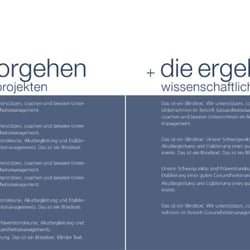 Doppelseite | Broschüre Institut für Coaching