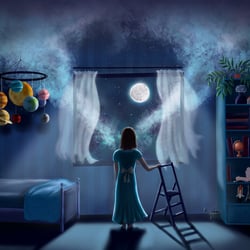 Mädchen im Zimmer – Die Mondpiloten