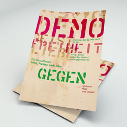 Typografische Anzeige