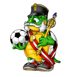 Poldi aka Tartagoal, das Maskottchen der Kronen Zeitung bei der Fußball EM 2016