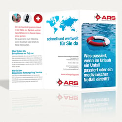 Flyer DIN lang 2er Wickelfalz