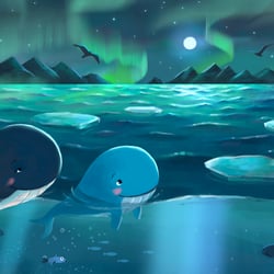 Illustrations for“Mother Gray and Little Blue Adventure app”