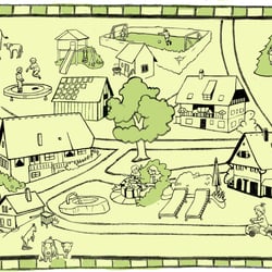 Lageplan, Bleistift und Pixel, 2012