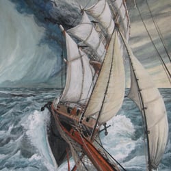 SEDOV im Gewitter in der Ostsee