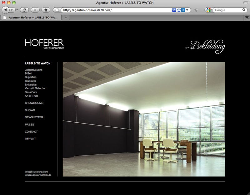 Agentur Hoferer – Webseite