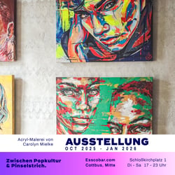 Ausstellung in Cottbus, carographic, Pop Art Kunst der Malerei von Carolyn Mielke