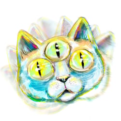 Psychedelic cat