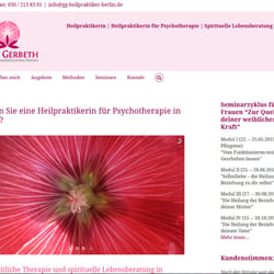 Webdesign Gabie Gerbeth, Heilpraktikerin Berlin