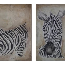 Acryl auf Leinwand „Zebratime“