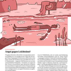 Mockup für eine Editorial Illustration