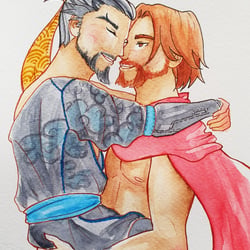 Aquarell und Fineliner