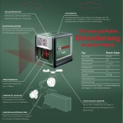 Bosch – Produktbroschüre des neuen Linien-Lasers Quigo
