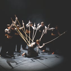 Tänzerinnen und Tänzer des Balletts Halle